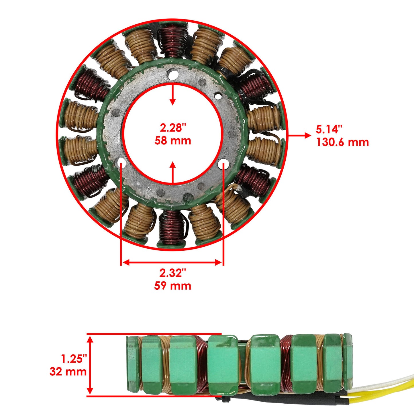 Stator W/Gasket for Yamaha Royal Star Tour Deluxe XVZ1300