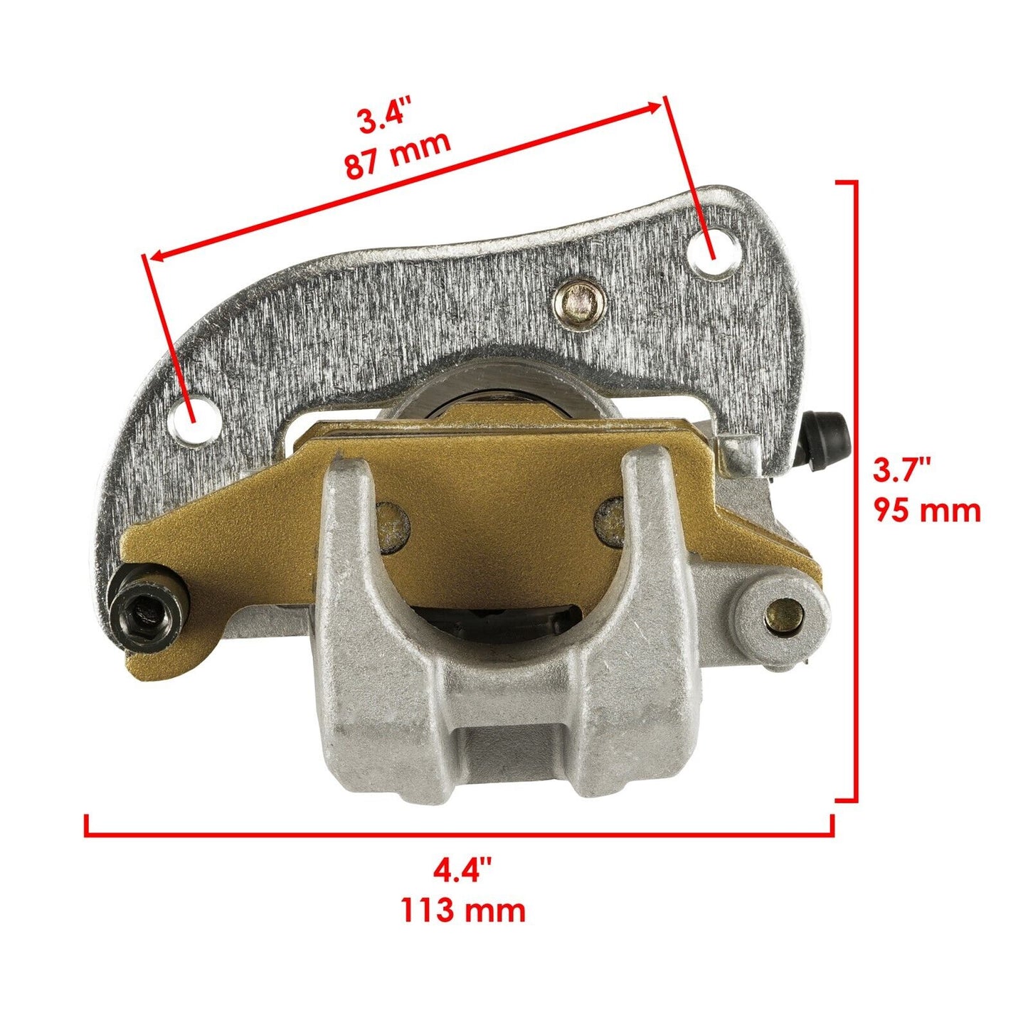 Front R & L Brake Caliper & Disc w/ Bolts For Yamaha Raptor 250 YFM250R 2008-13