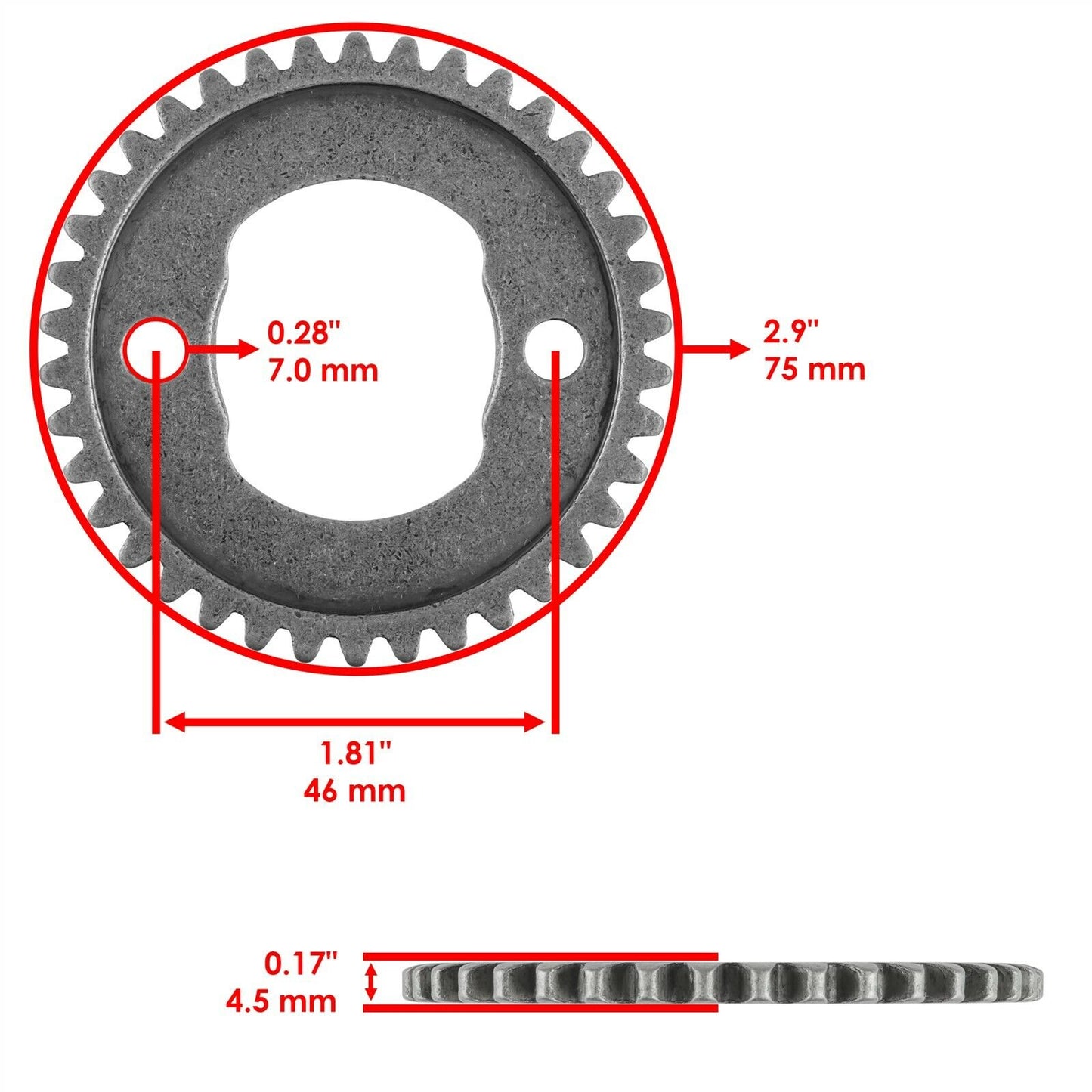 Cam Sprocket 38t For Honda FourTrax TRX300 TRX300FW 14321-HC4-000 1988-2000