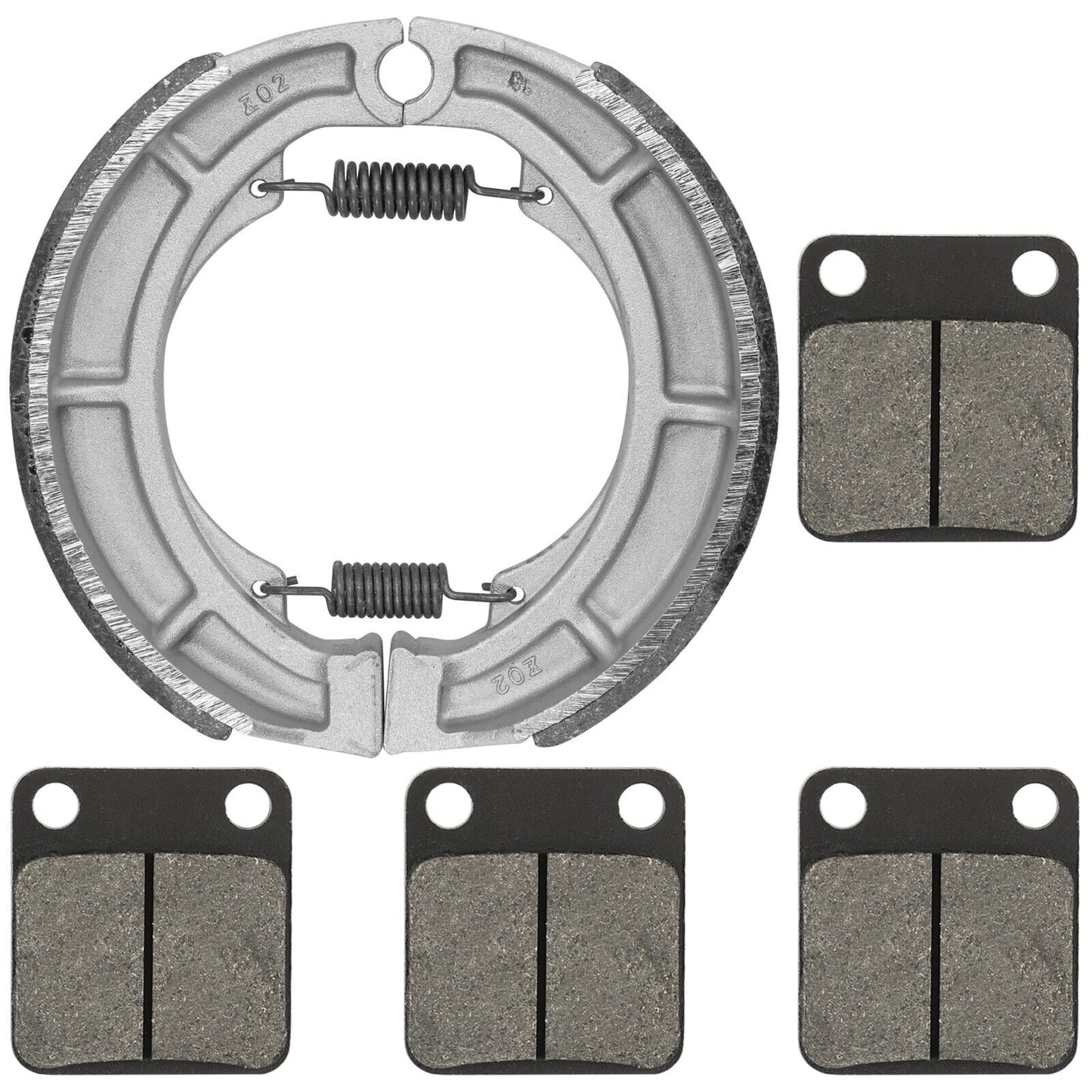 for Suzuki LTA400F LT-A400F Eiger 4WD 2002-2007 Front & Rear Brake Pads Shoes