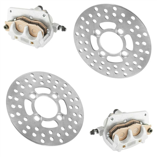 Front Left Right Brake Caliper w/Disc for Yamaha Raptor 700 700R YFM700R 2006-12