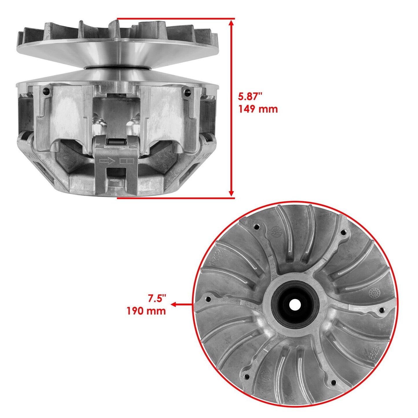 Primary Drive Clutch w/ Weights & Spring for Can-Am Outlander 800R XMR 2011-2012