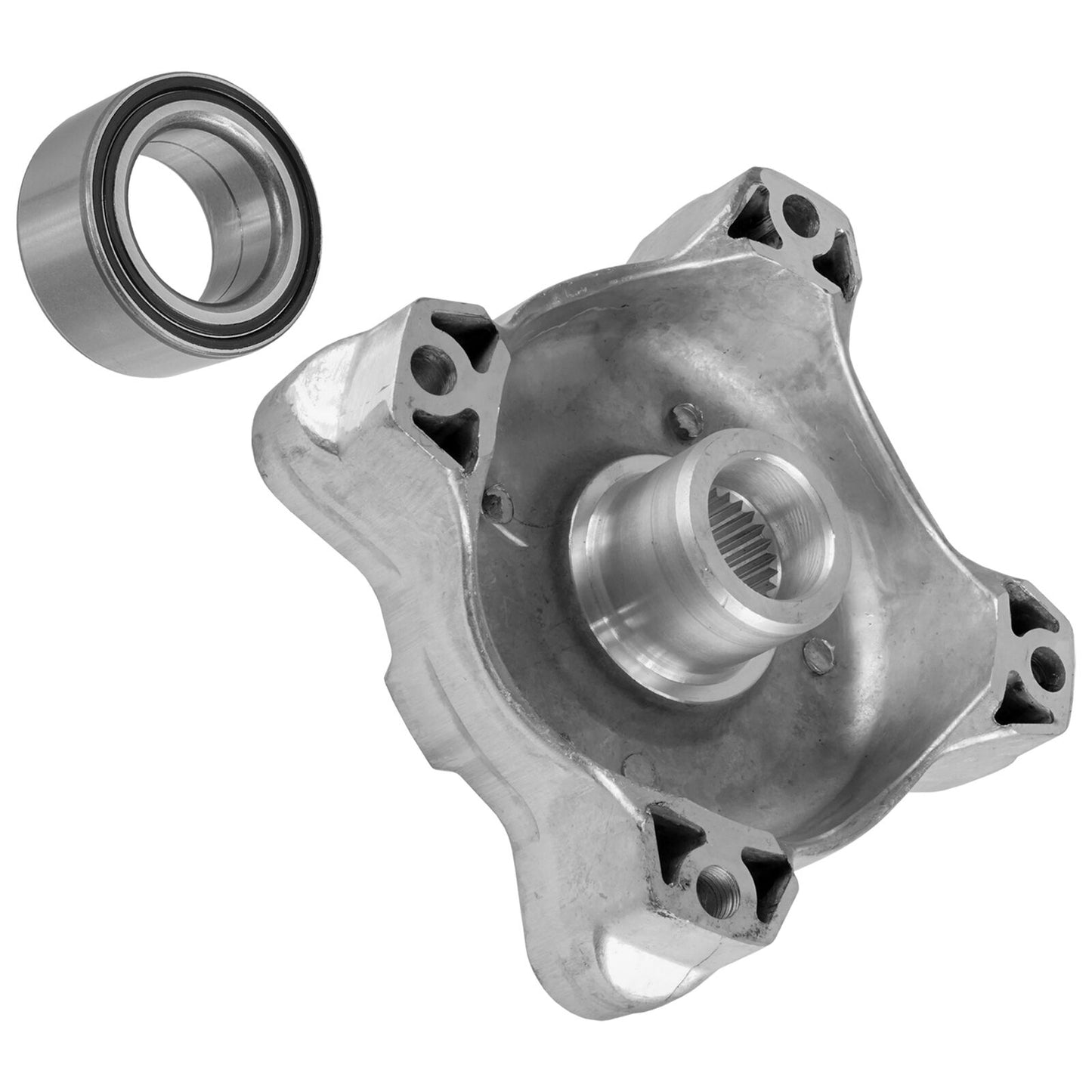 Front Wheel Hub And Ball Bearing for Polaris 5137219, 2204717, 3514583