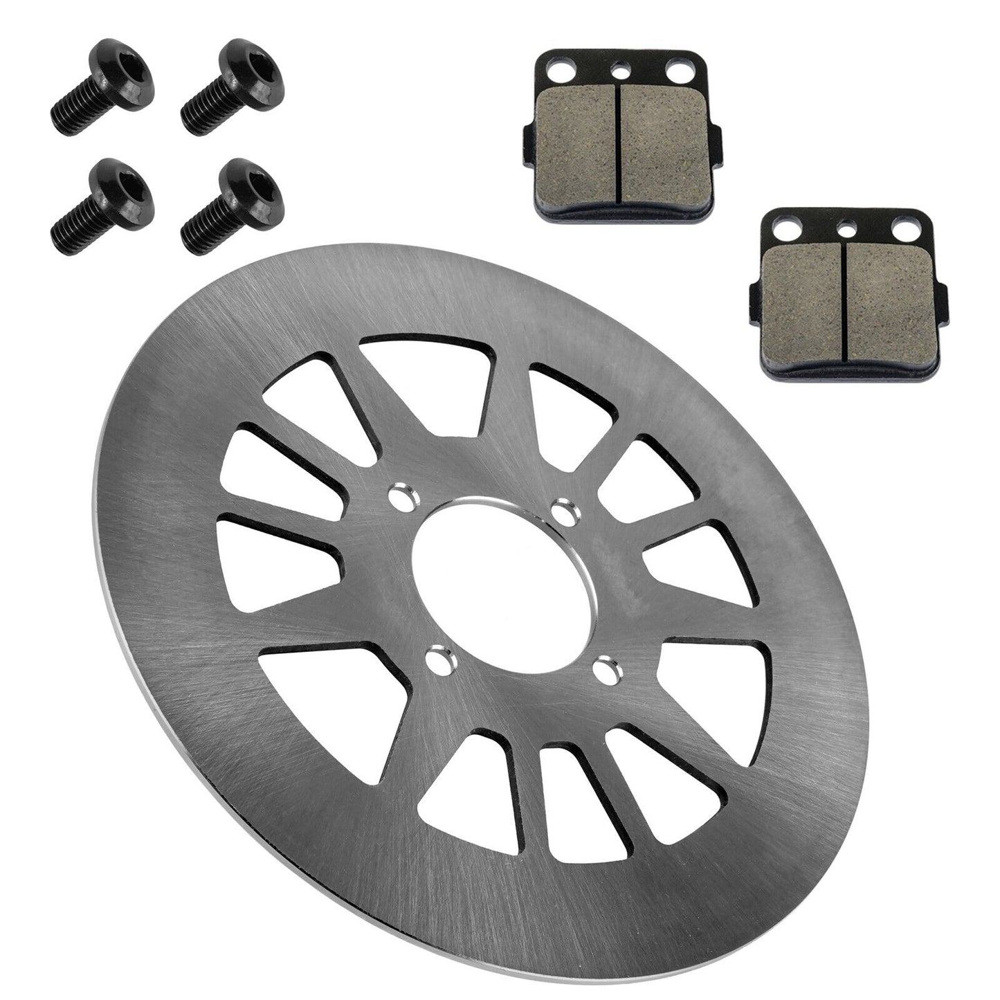 Rear Right Brake Disc with Brake Pads & Bolts for Yamaha Warrior 350 1990-2004