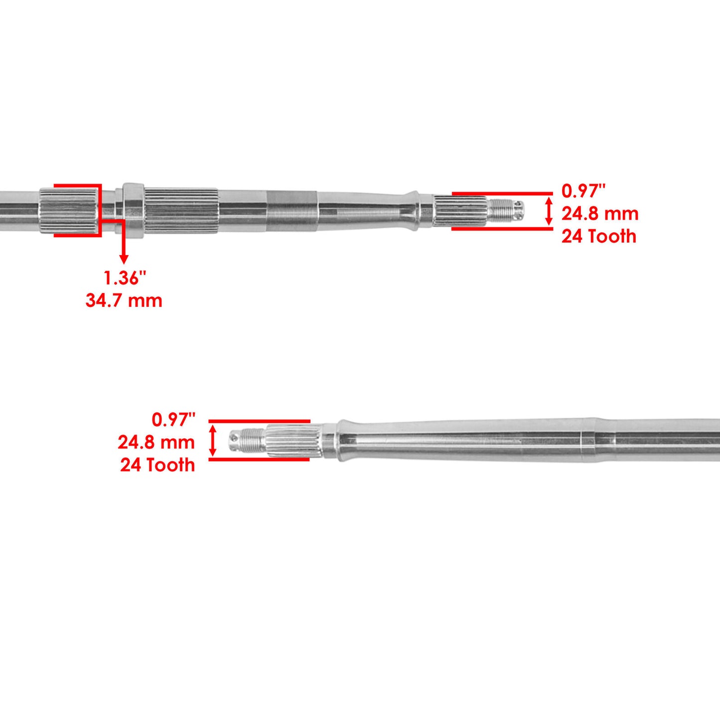 Rear Axle Shaft for Honda TRX250X 2X4 2009 2011-2020 42311-HN6-000 42311-HN6-A30