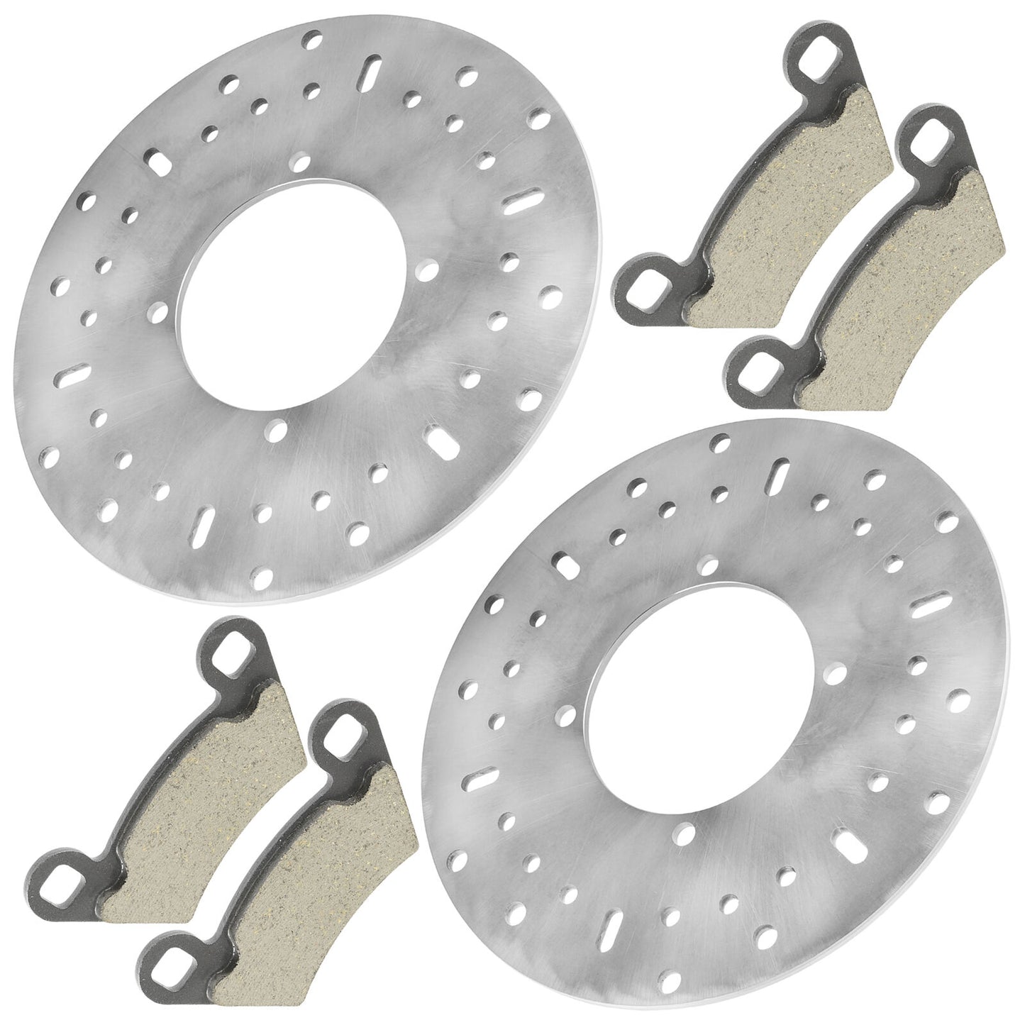 2 Front Brake Disc Rotor Pads For Polaris Ranger 500 4X4 2X4 6X6 2004-07 2011-19