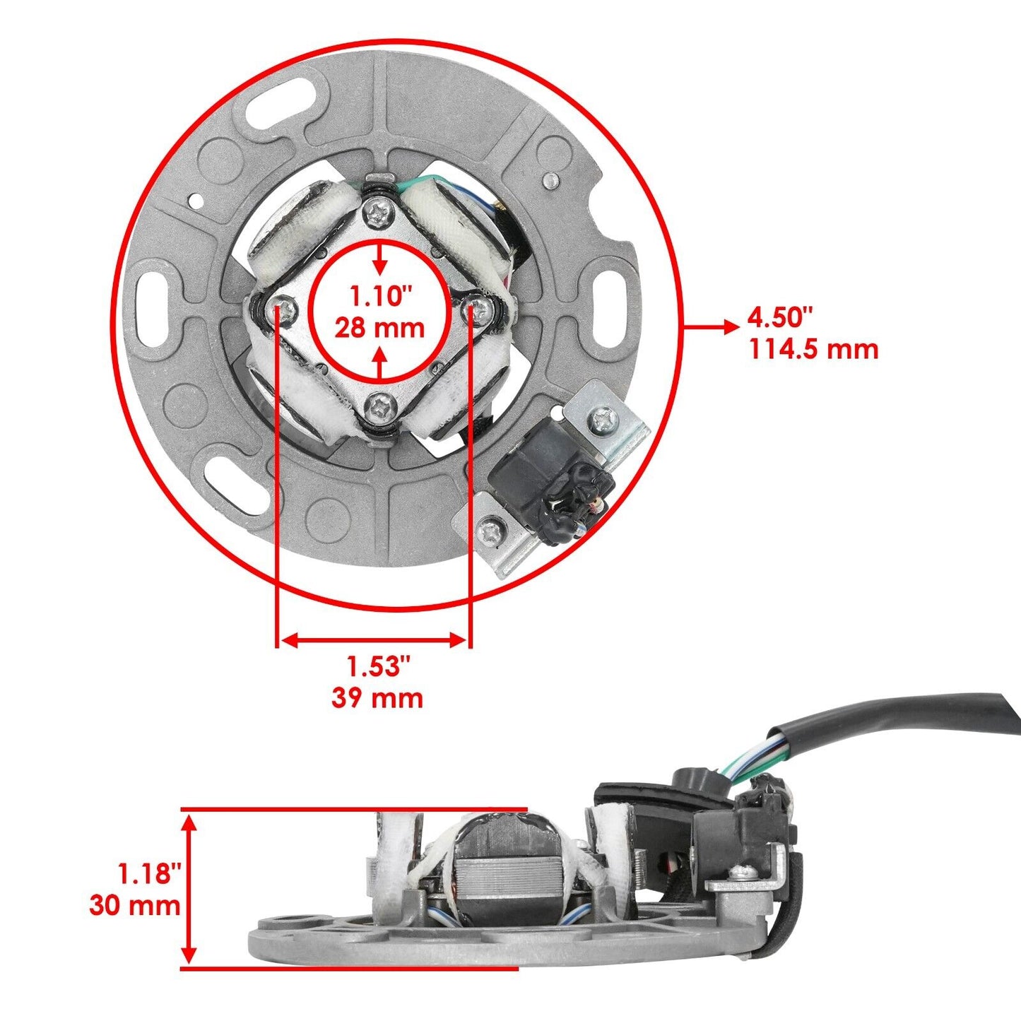 Stator And Gasket For Yamaha YZ250 2000 2001 2002 2003-2020 / YZ250X 2016-2020