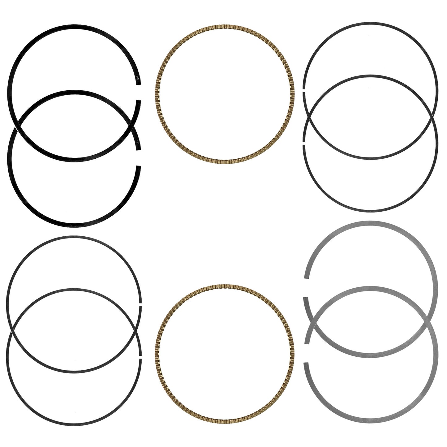 Caltric Piston Ring Set  For Polaris Sportsman 850 2010 2011 2012 2013 2014-2022