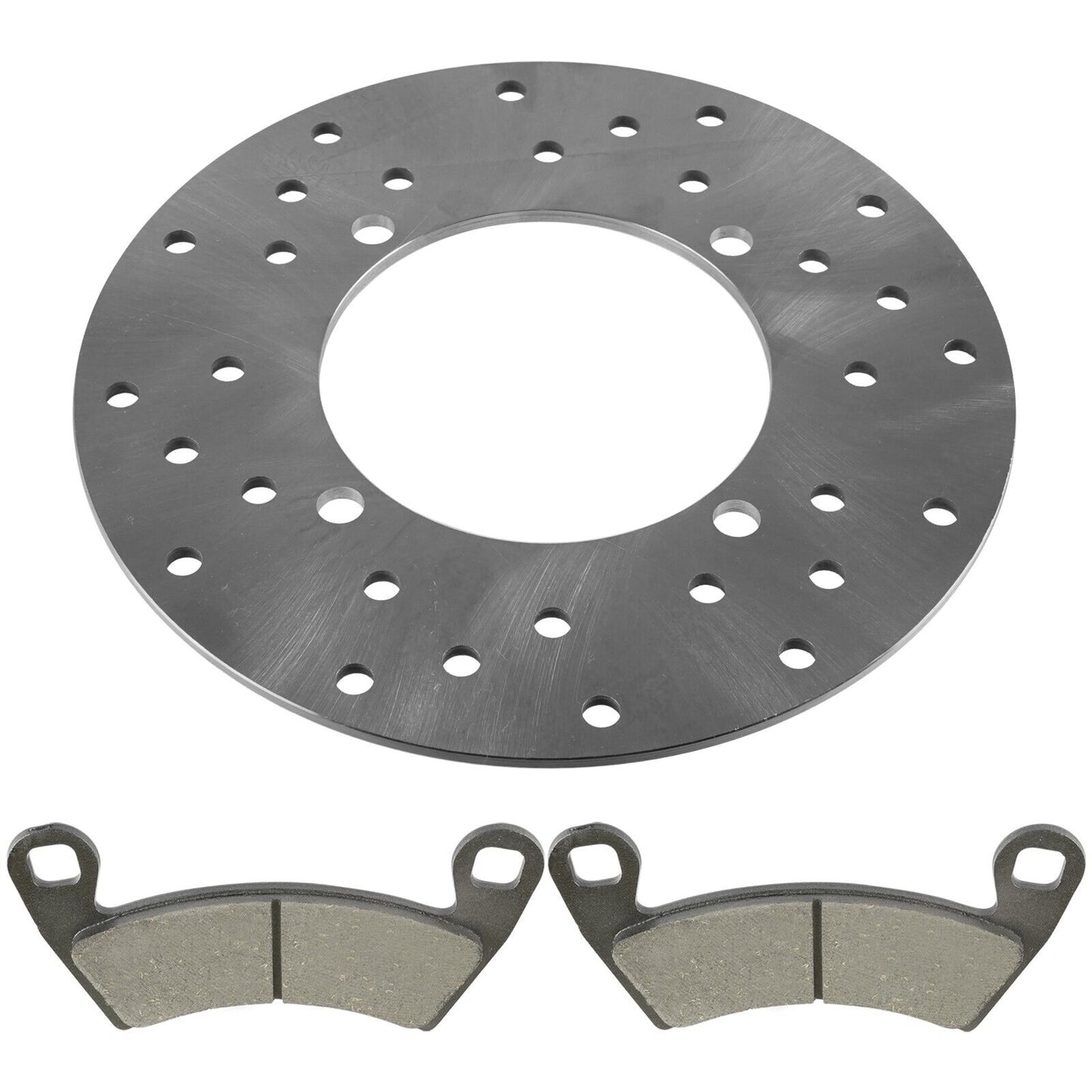 Rear Brake Disc Rotor w/ Pads for Polaris Ranger 800 6X6 2010 2011 2012 - 2017