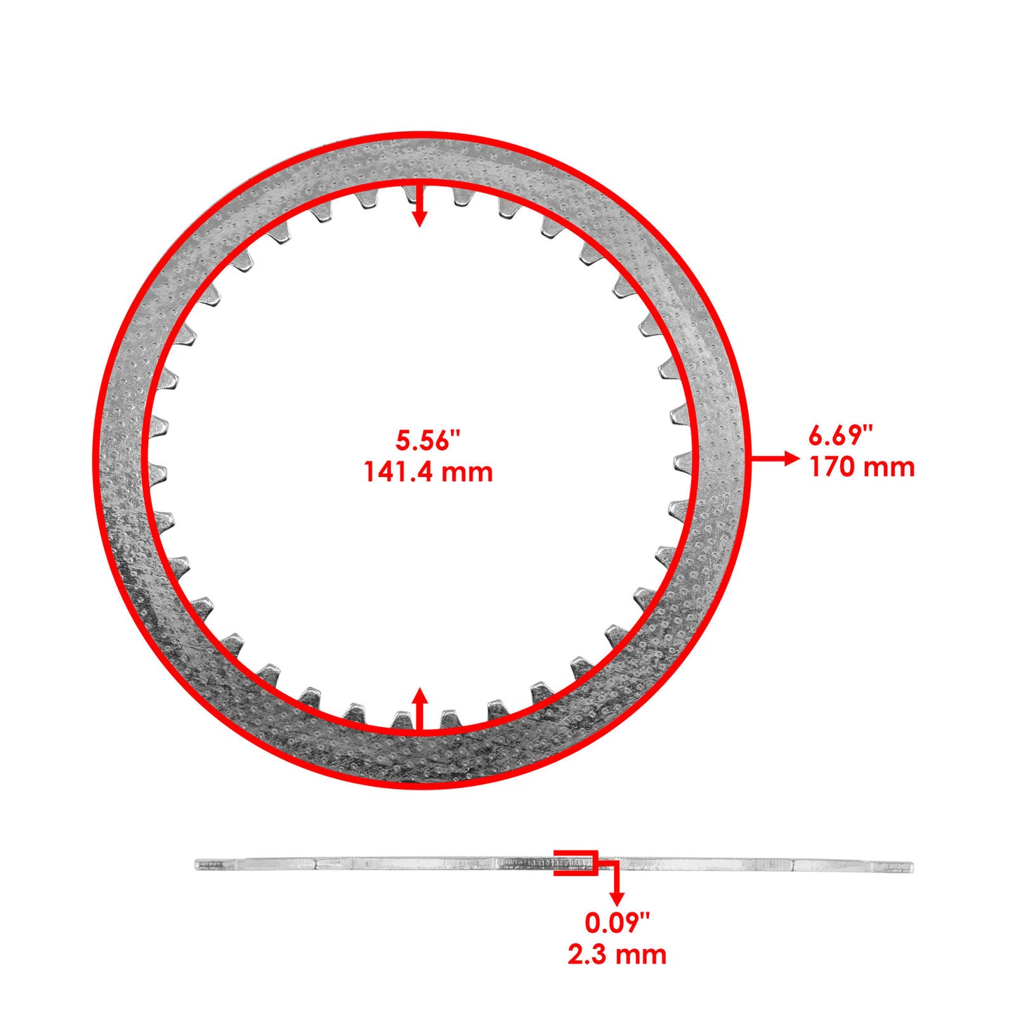 Clutch Friction Steel Plates Kit for Kawasaki Vulcan 2000 VN2000 2004 2005-2010