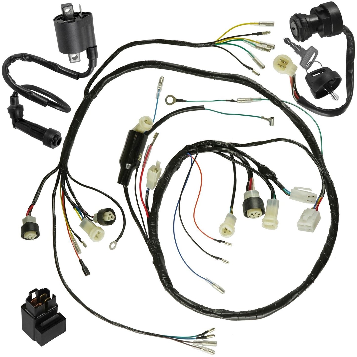 Wiring Harness Switch Key Coil Starter Relay for Honda Warrior 350 YFM350X 90-95