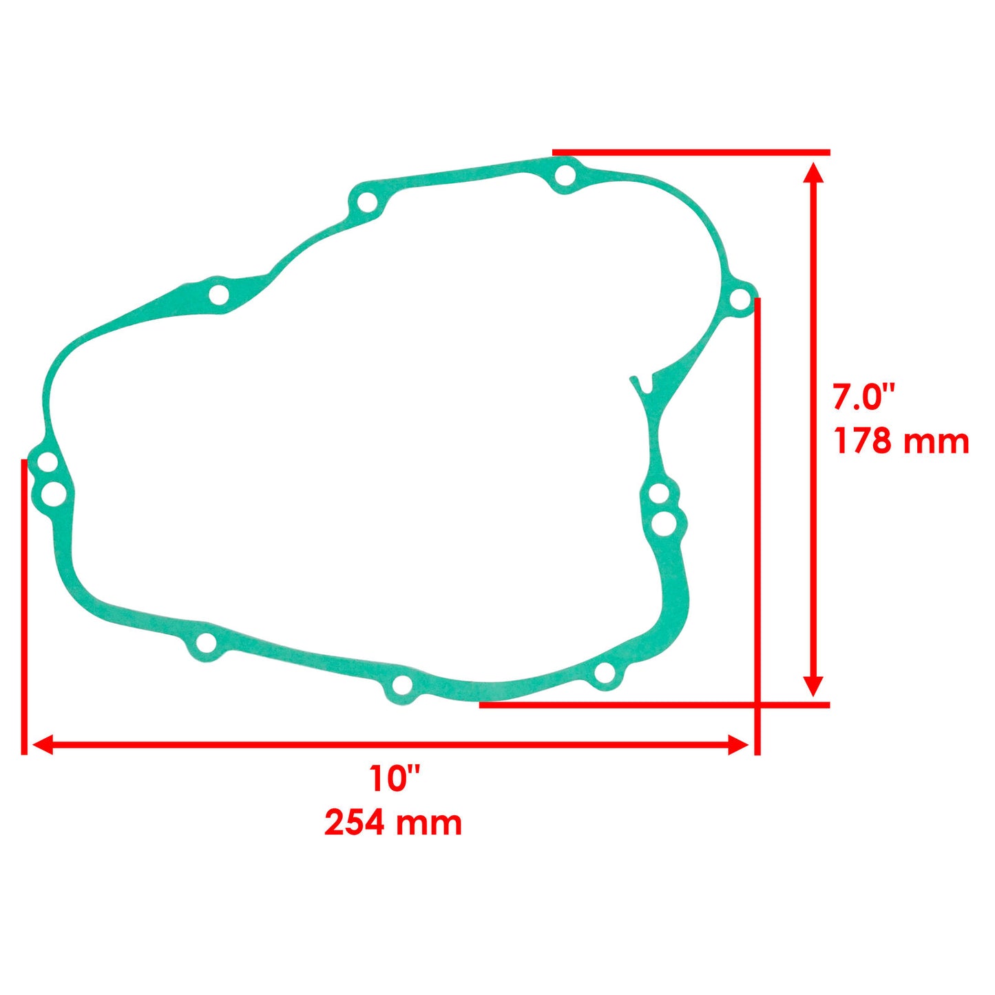 Caltric 11061-0869 11060-1795 / 11061-0122 Clutch Cover Gaskets for Kawasaki