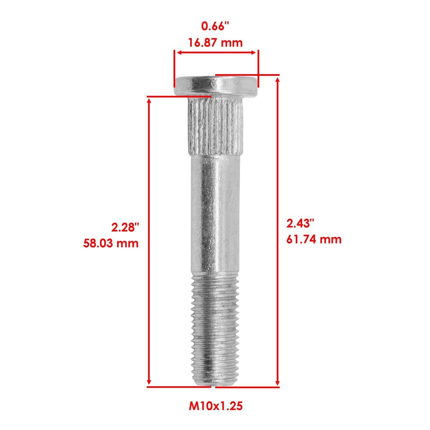 Caltric Front And Rear Wheel Studs For Polaris Sportsman XP 850 HO EPS 2009-2015