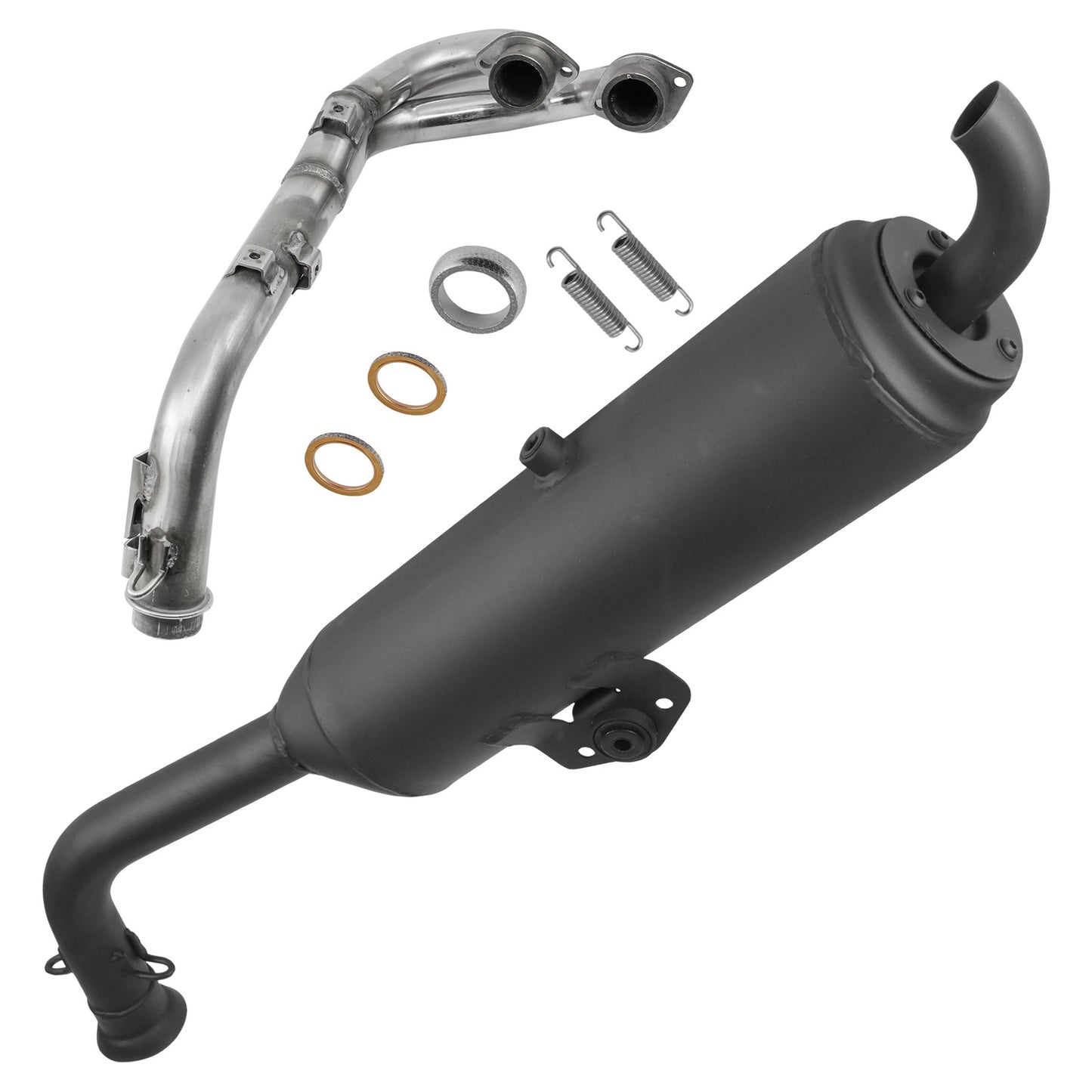 Caltric 1HP-E4703-00-00 1HP-E4611-00-00 Exhaust Muffler & Pipe For Yamaha