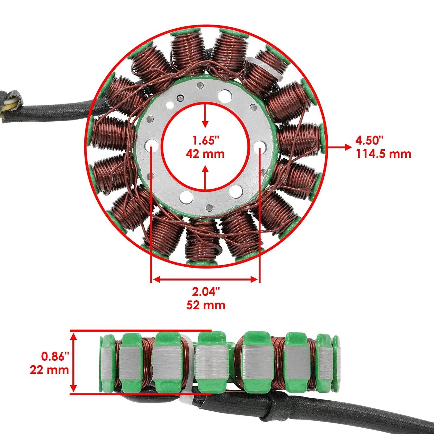 Caltric Stator for Honda 31120-MFL-D21 31120-MGP-D61 Stator Alternator Magneto