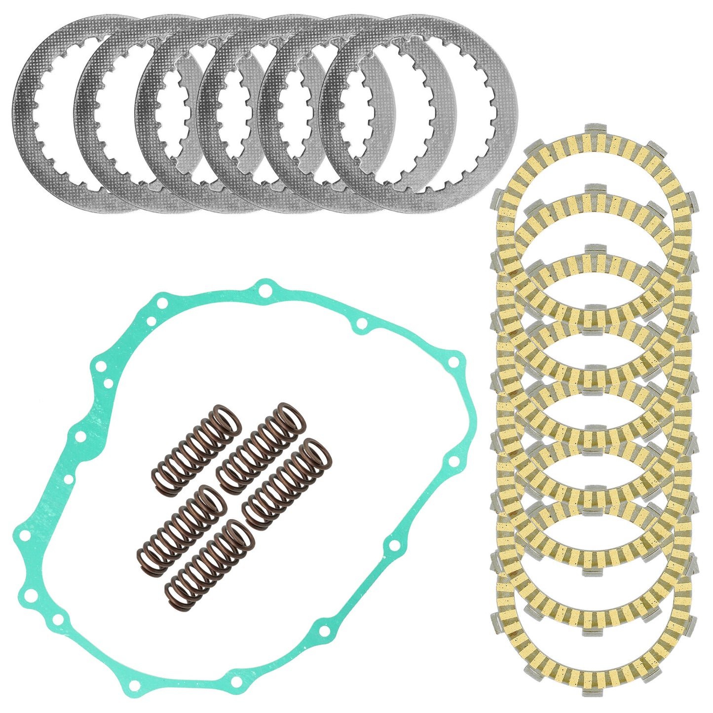 Clutch Plates w/ Springs Gasket Kit for Honda Fourtrax 400EX TRX400EX 1999-2000