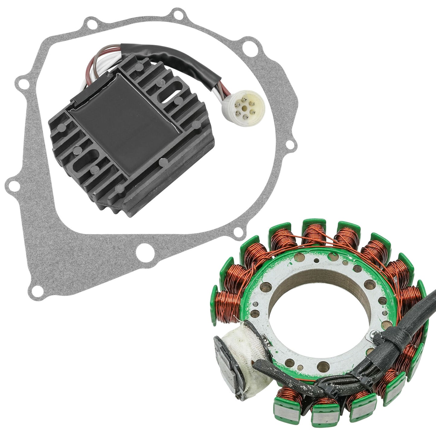 Stator & Regulator Rectifier for Yamaha Warrior 350 YFM350 1990-1995 W/Gasket