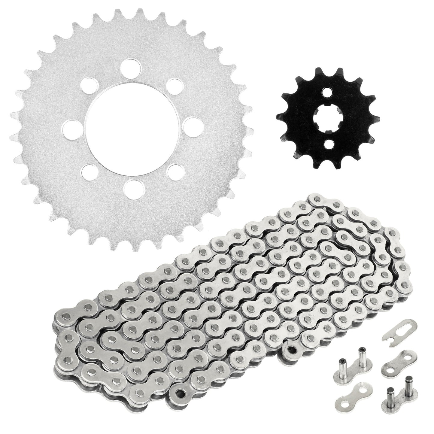 Caltric Drive Chain and Sprockets Kit for Kawasaki KLX110 2002 2003 2004 - 2009