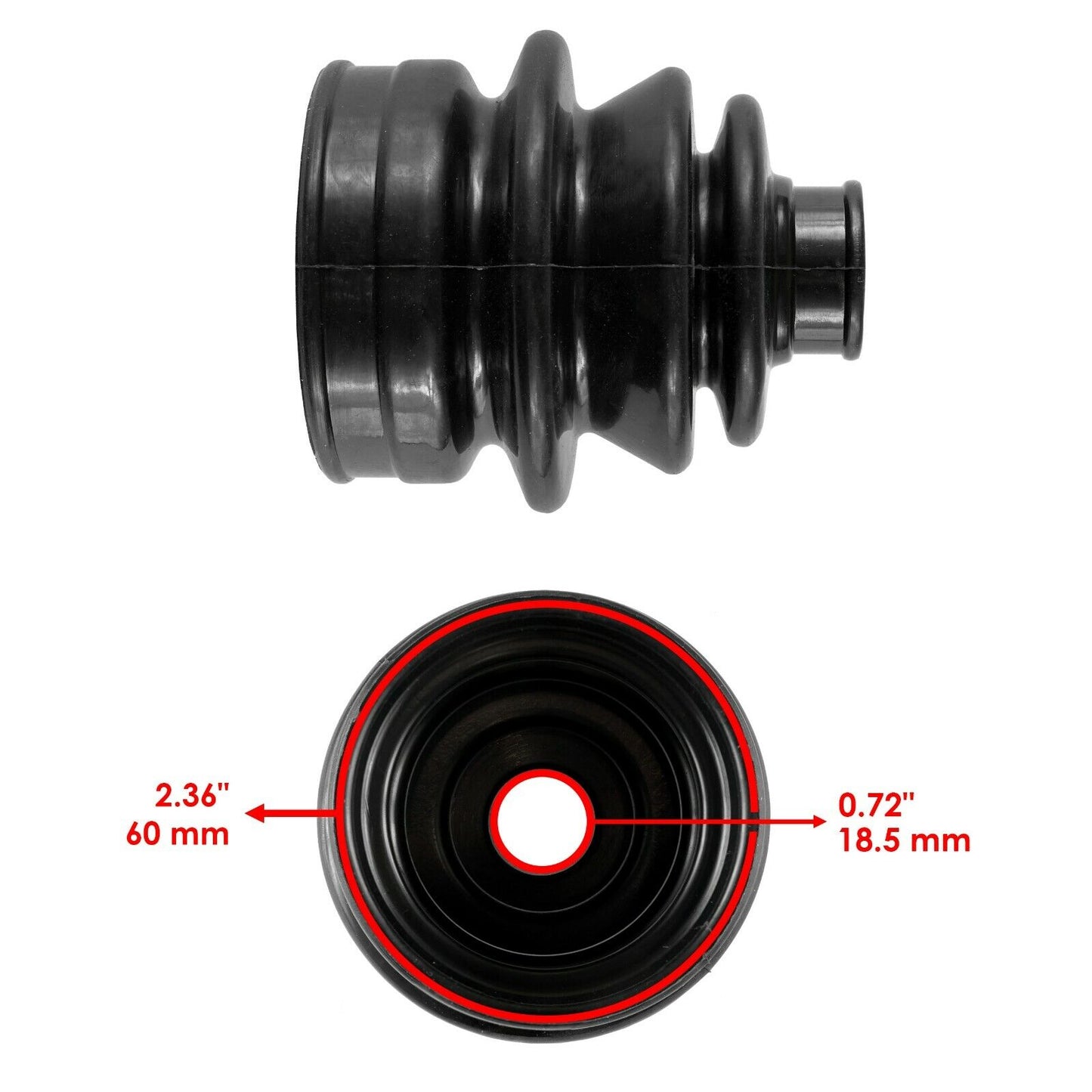 2 Rear Axle Outer And Inner CV Boot Kit for Yamaha Grizzly 700 YFM700Fg 4X4