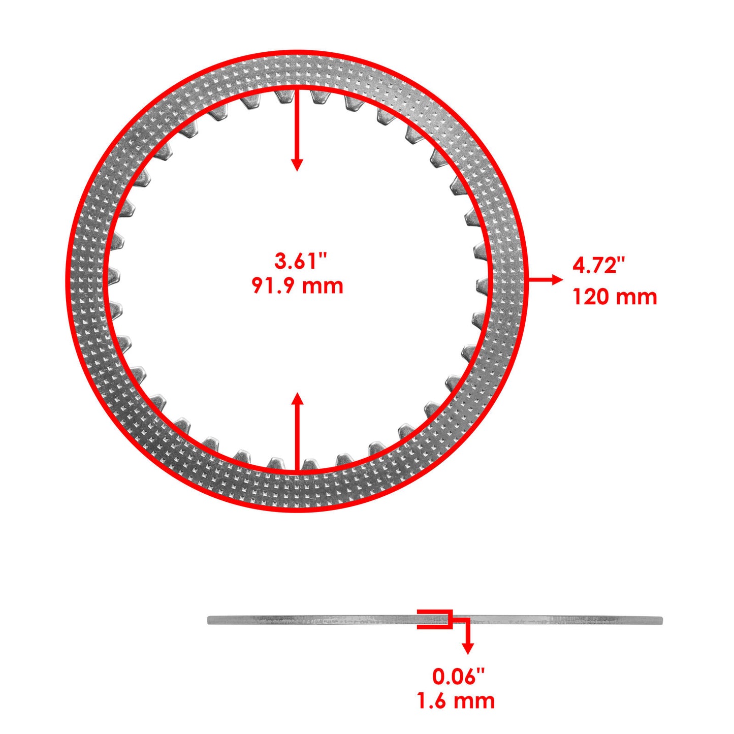 Clutch Friction Plates kit for Honda CRF125F CRF125FB Big Wheel 2014 - 2024