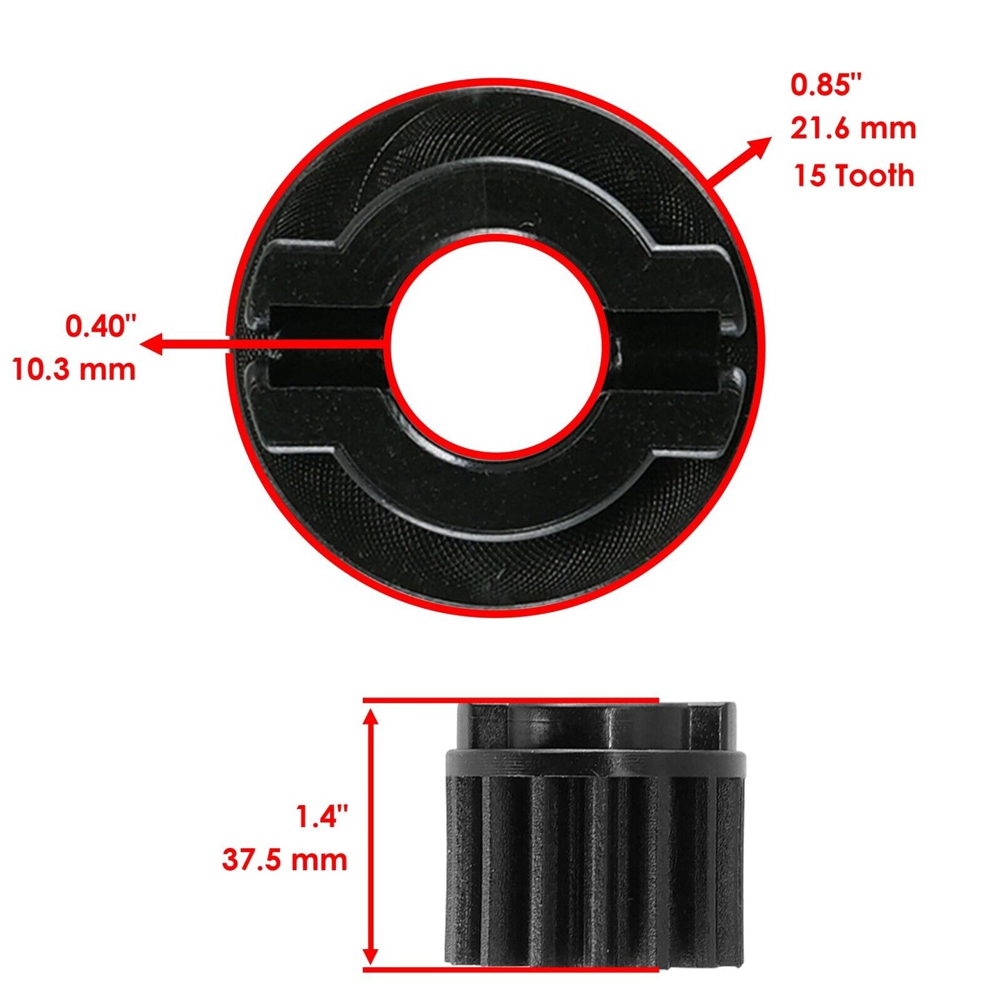 Caltric Water Pump Gear For Can Am 420234627 / 15 Tooth