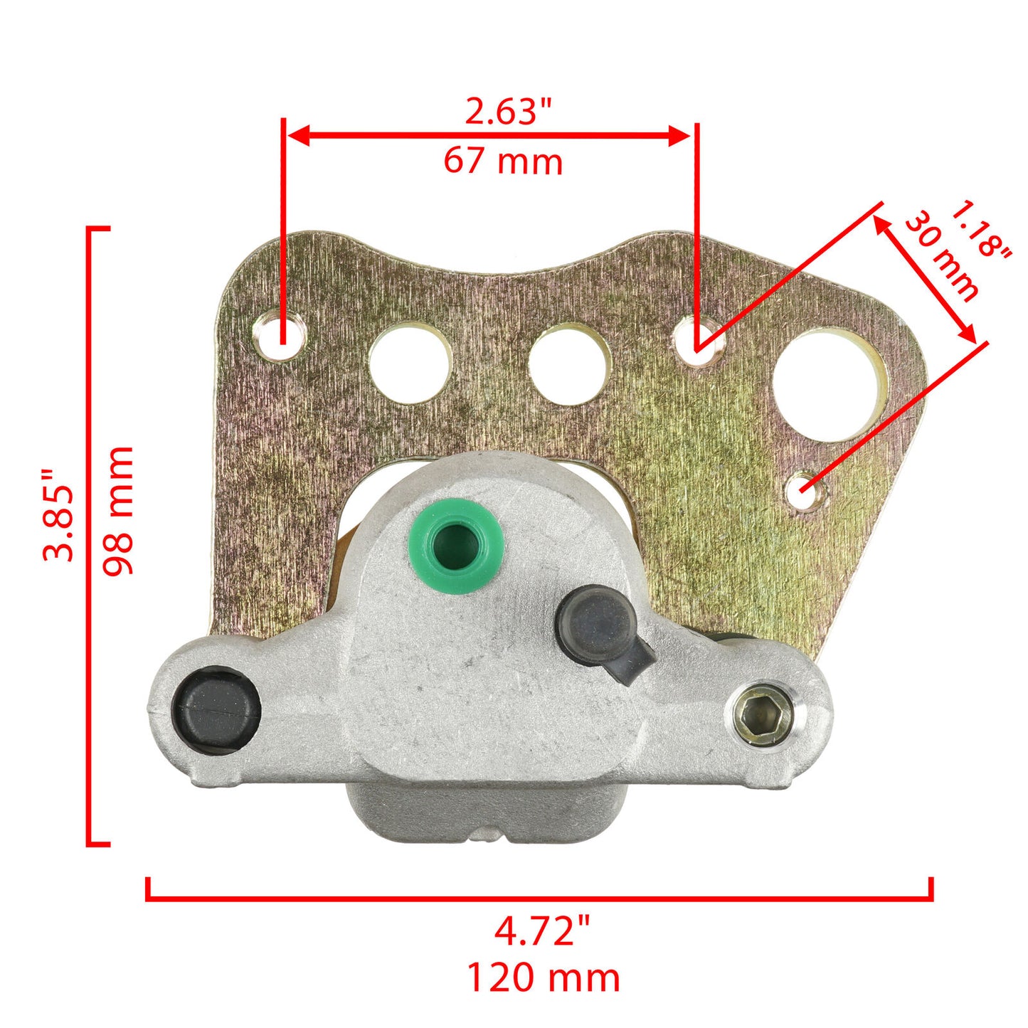 Front Left Right Brake Caliper w/ Pads for Polaris Magnum 500 325 330 2001-2004