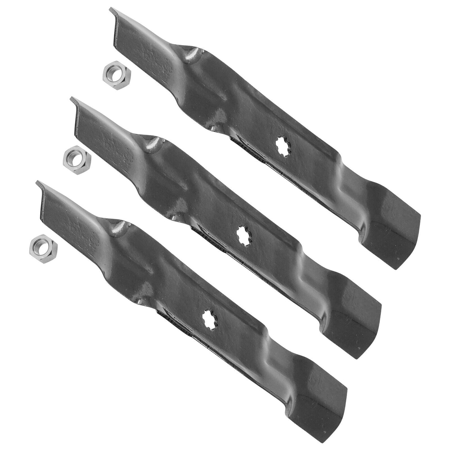Caltric Deck Blade w/Nut For John Deere E140 E150 E160 E170 E180 48" 54" Tractor