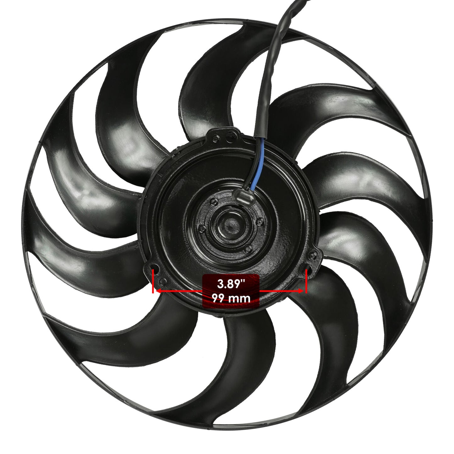 Caltric Radiator Fan for Polaris Scrambler 850 2014 2015 2016 2017 2018-2021