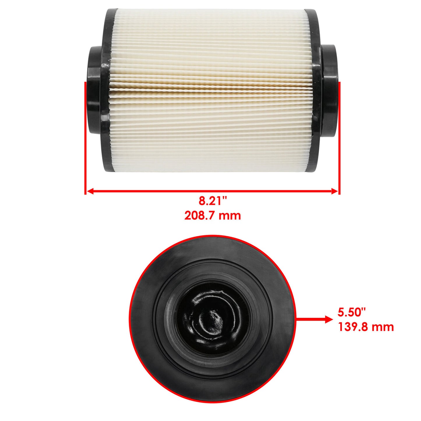 Caltric Air Filter Cleaner For Polaris RZR 800 EFI 2008-2014 SidexSide