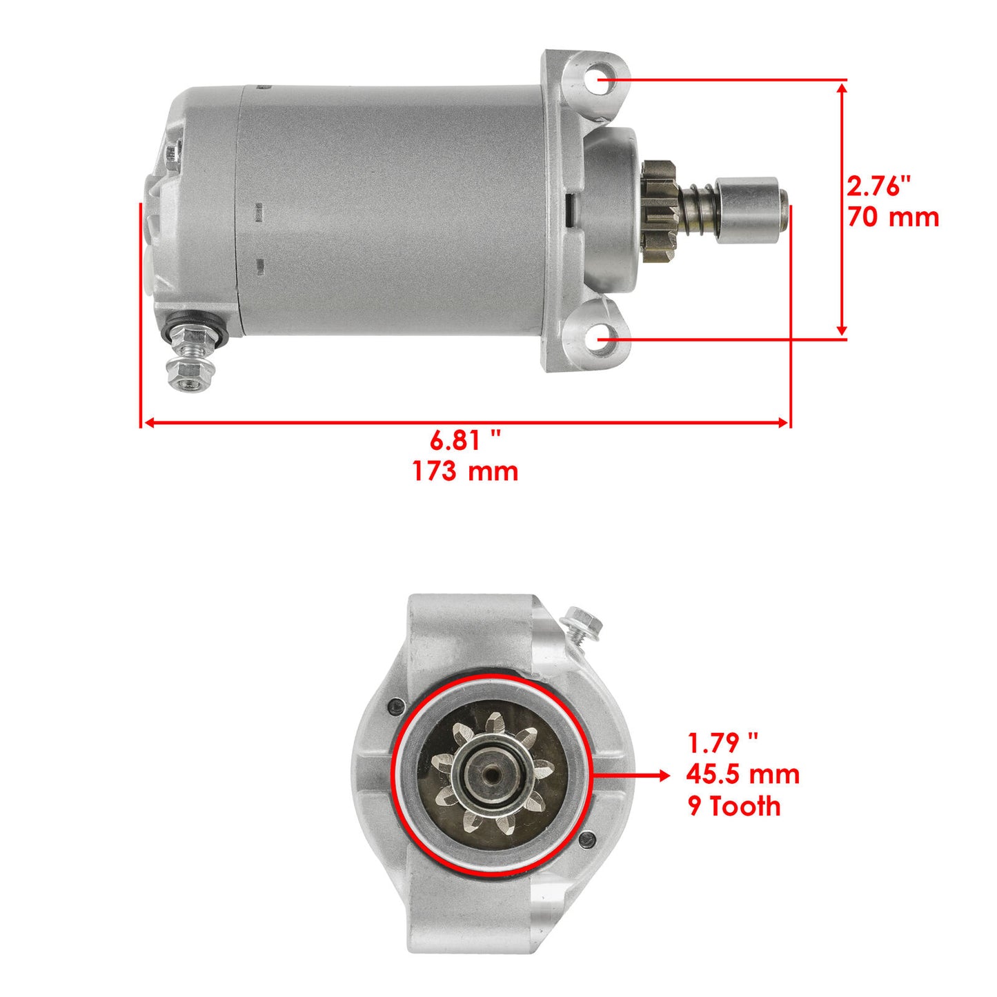 New for Kawasaki  9Hp Various Engines Fc290V Starter 21163-2068