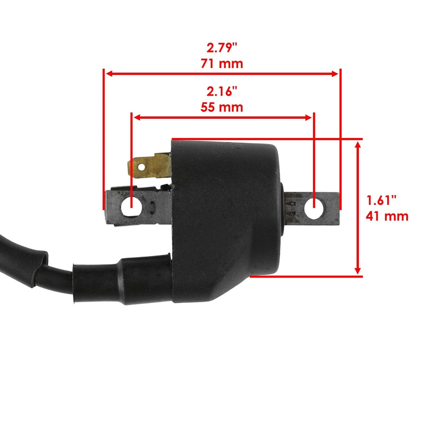 Ignition Coil with Spark Plug Boot Cap for Polaris Sportsman 400 2001-2004