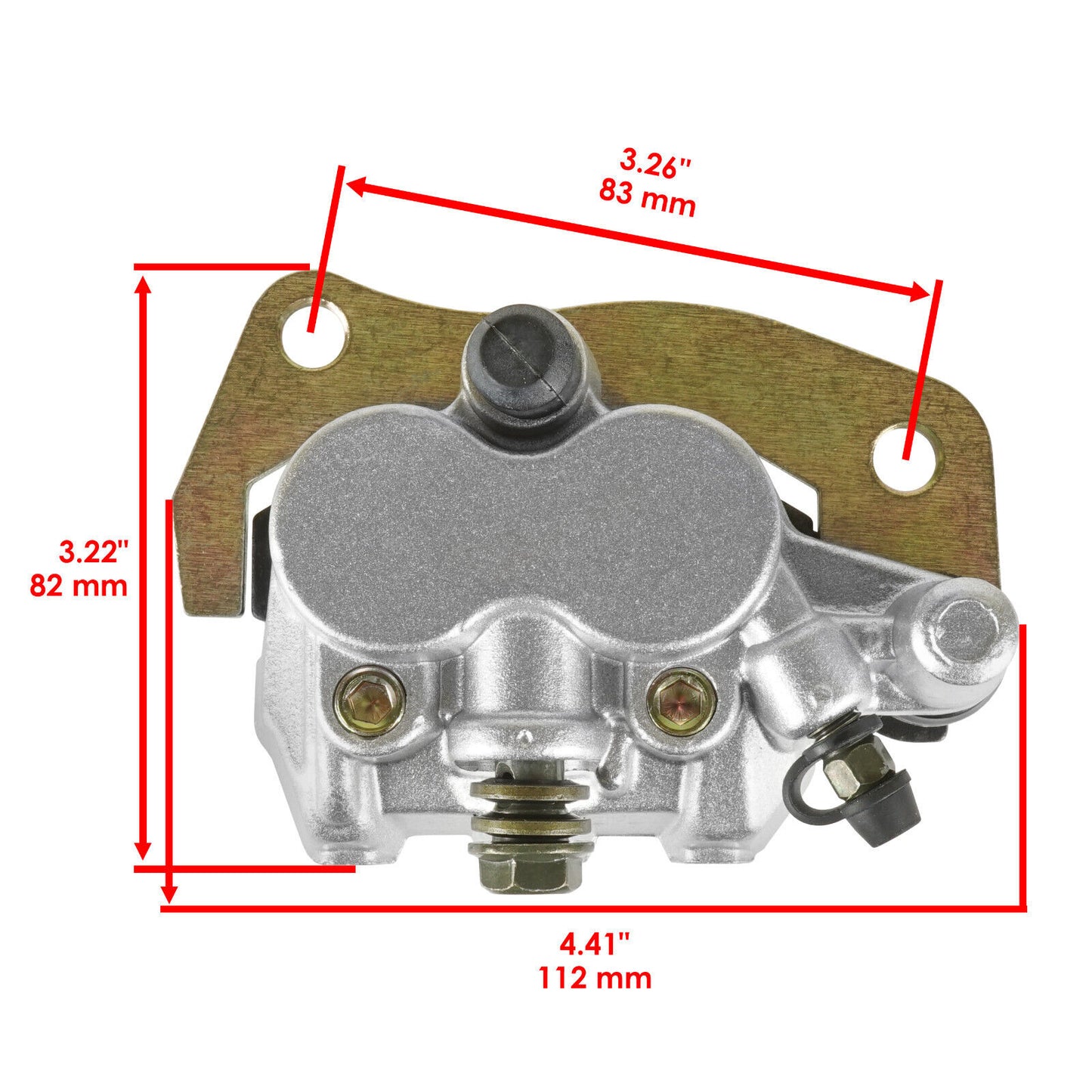 Front Left Right Brake Caliper Disc Pads For Yamaha Rhino 450 YXR450 4X4 2006-09