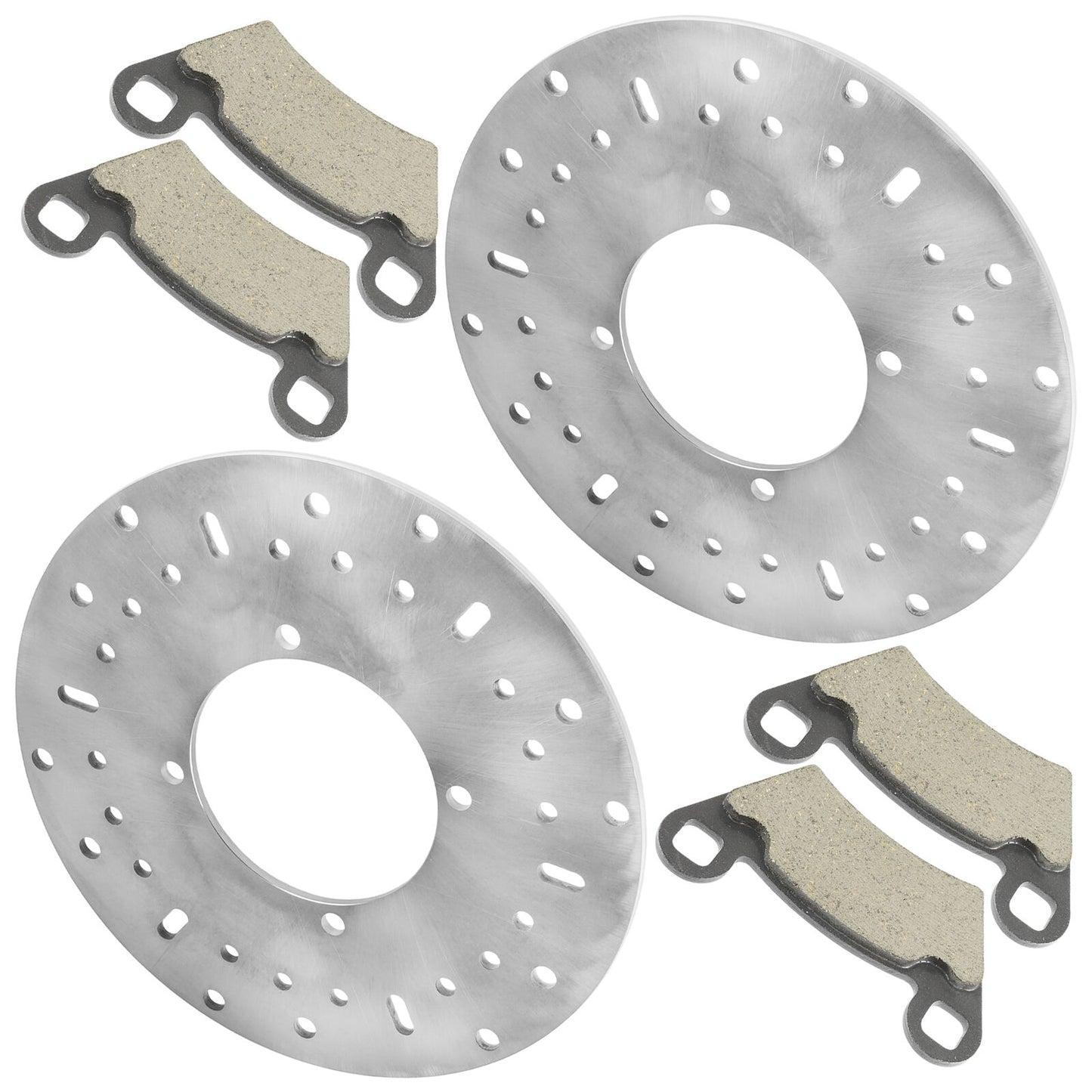 2 Front Brake Disc Rotor Pads For Polaris Ranger 500 4X4 2X4 6X6 2004-07 2011-19