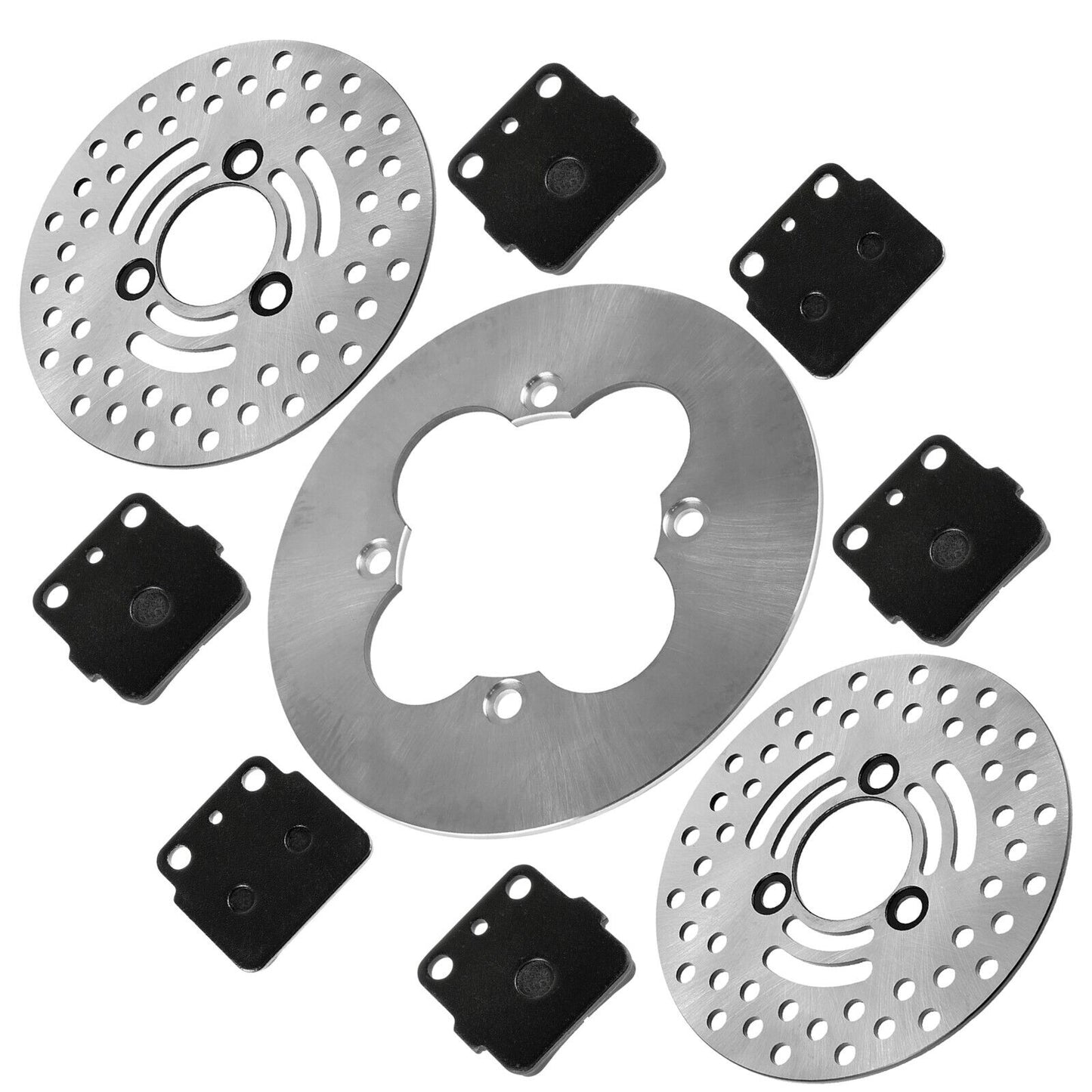 For Suzuki Quadsport Z400 Front Rear Brake Discs w/ Pads LTZ LT-Z400Z 2003-2013