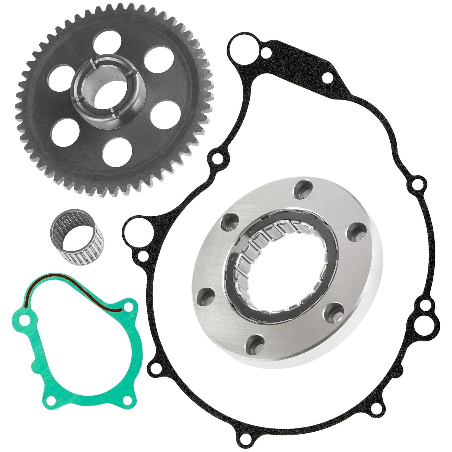 Starter Clutch & Gear Idler W/ Gaskets For Yamaha YFM660R Raptor 660R 2001-2003