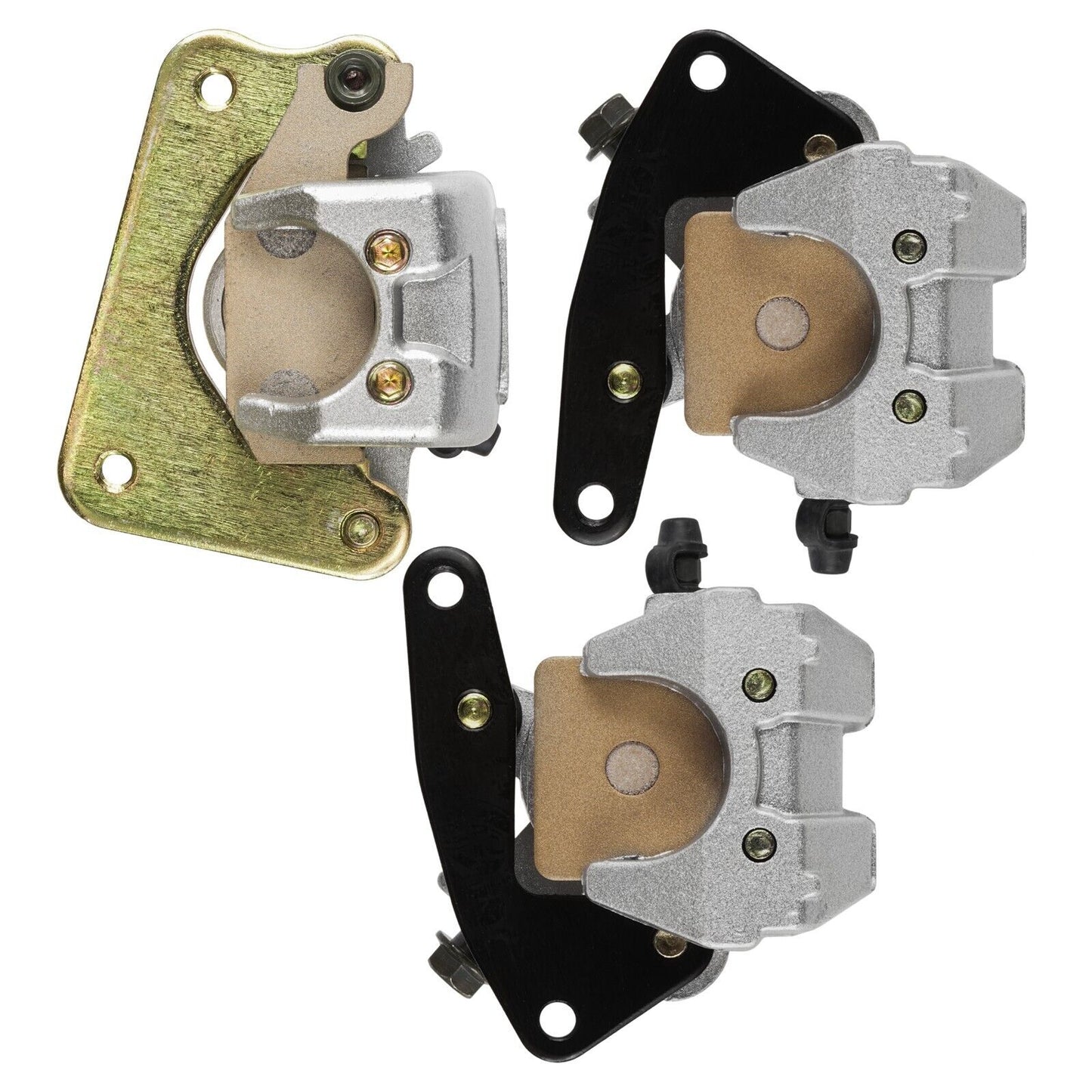 Front And Rear Brake Caliper W/Pads For Yamaha Kodiak 400 YFM400 4X4 2X4 2000-02