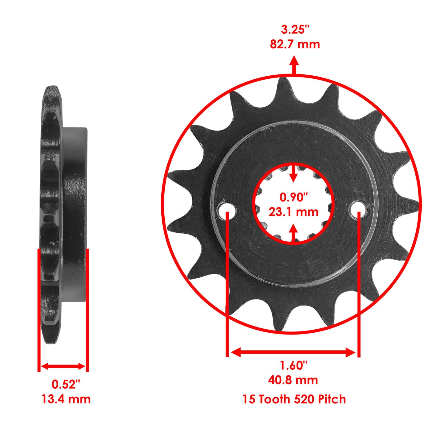 Front Drive Chain Sprocket for Kawasaki ZX636/ZX600 Ninja ZX-6R/RR 2003-2006