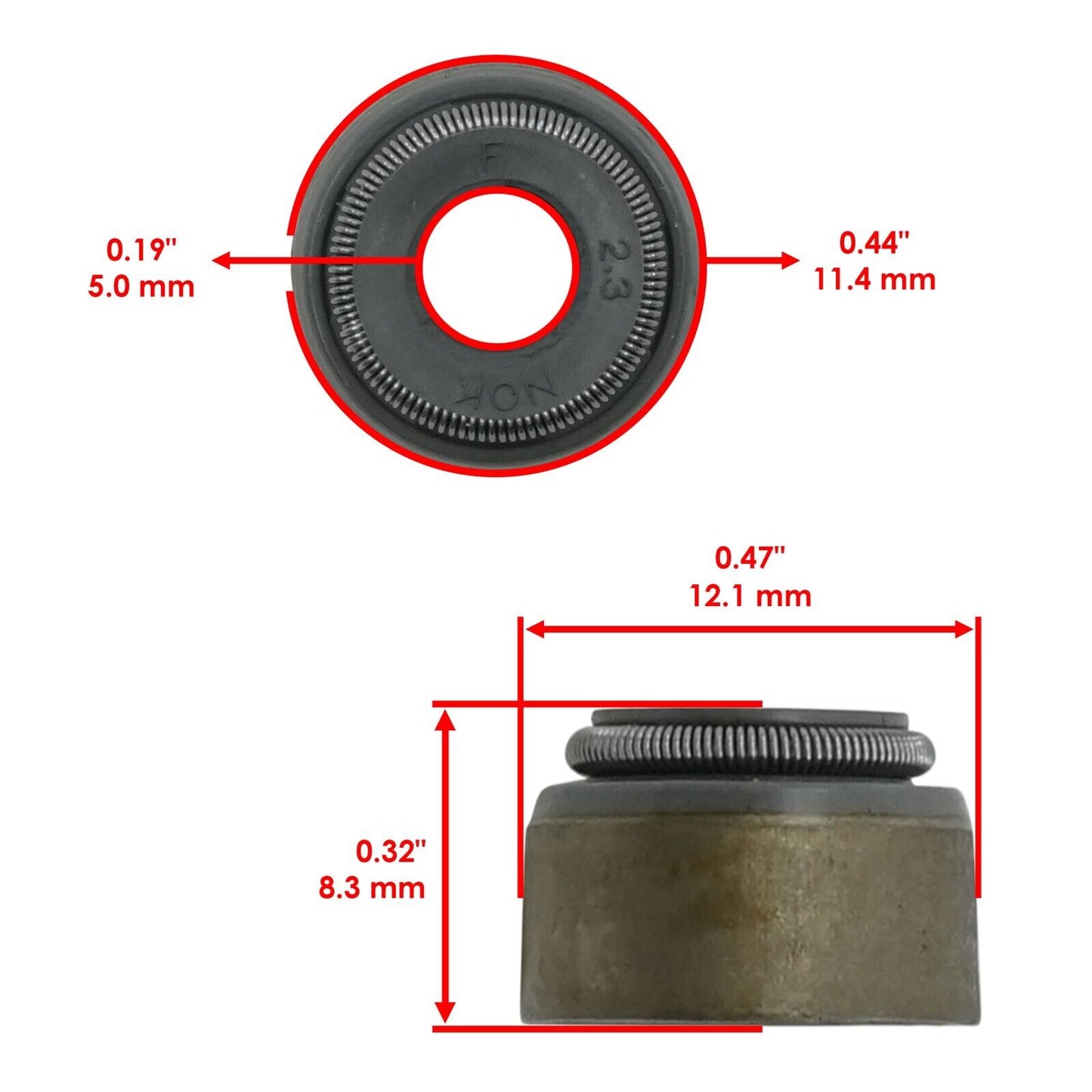 Caltric 2MB-E2111-00-00 2MB-E2119-00-00 Intake Valve Repair Kit For Yamaha