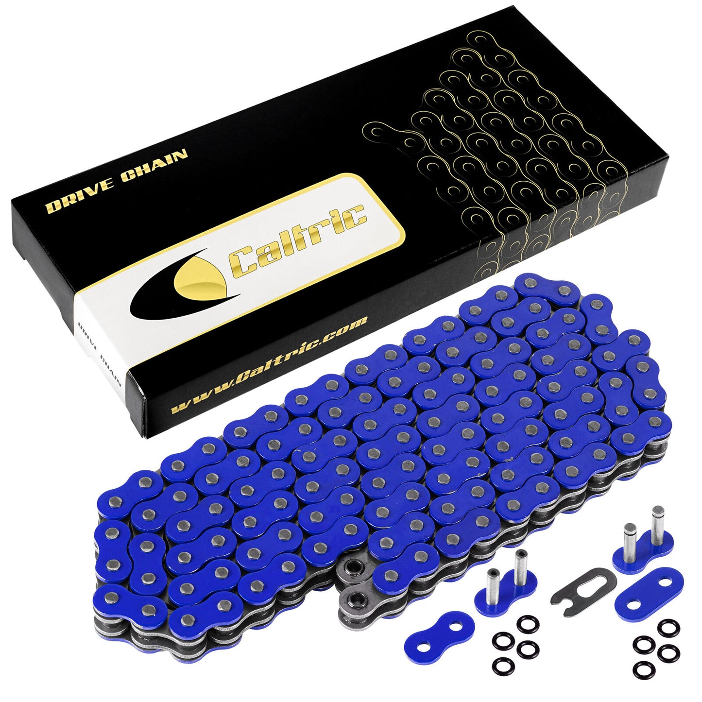 520 X 120 Links Motorcycle Atv Blue O-Ring Drive Chain 520-Pitch 120-Links