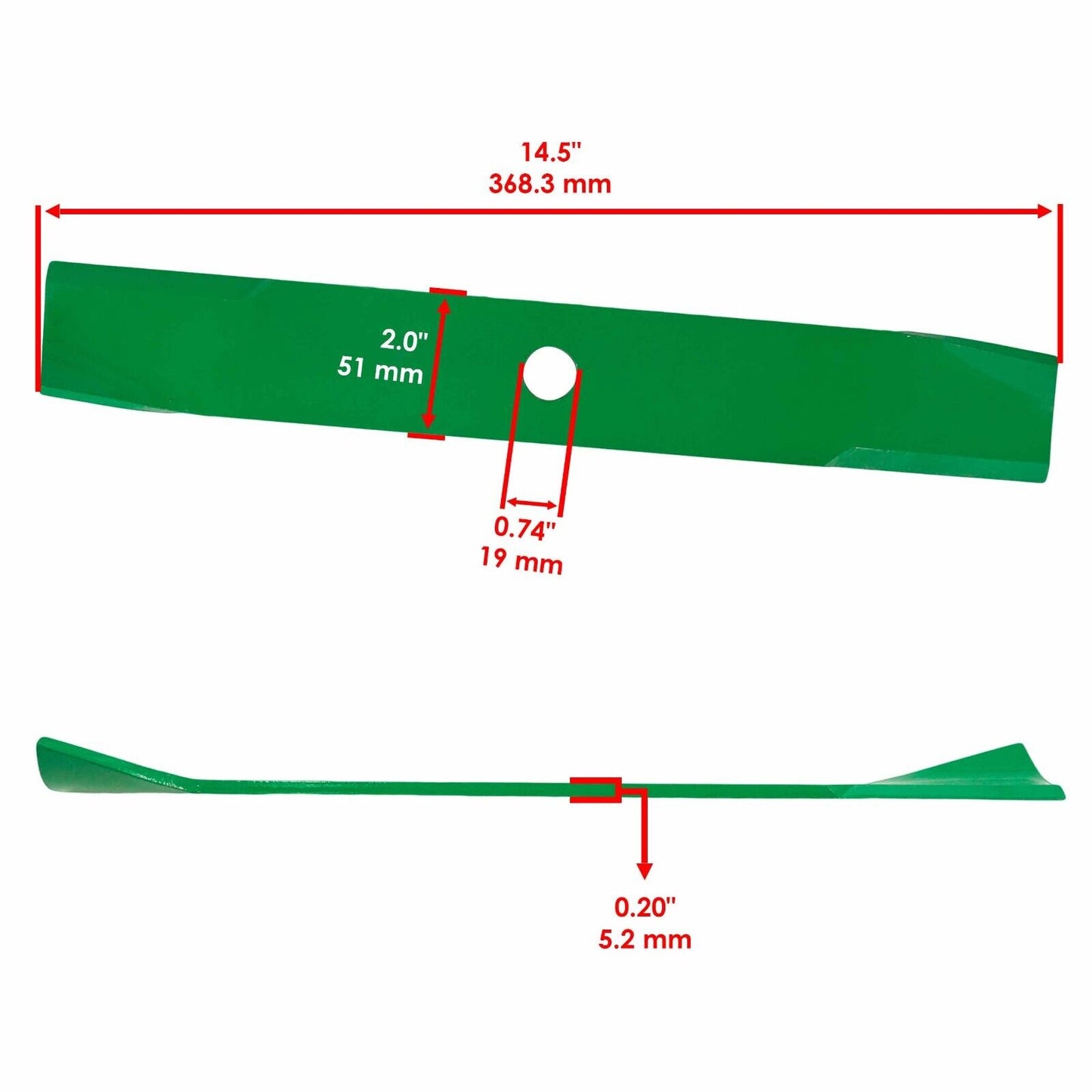 106108 106635 14-4879 79-2920 144879 792920 Spindle Medium-Lift Blade for Toro