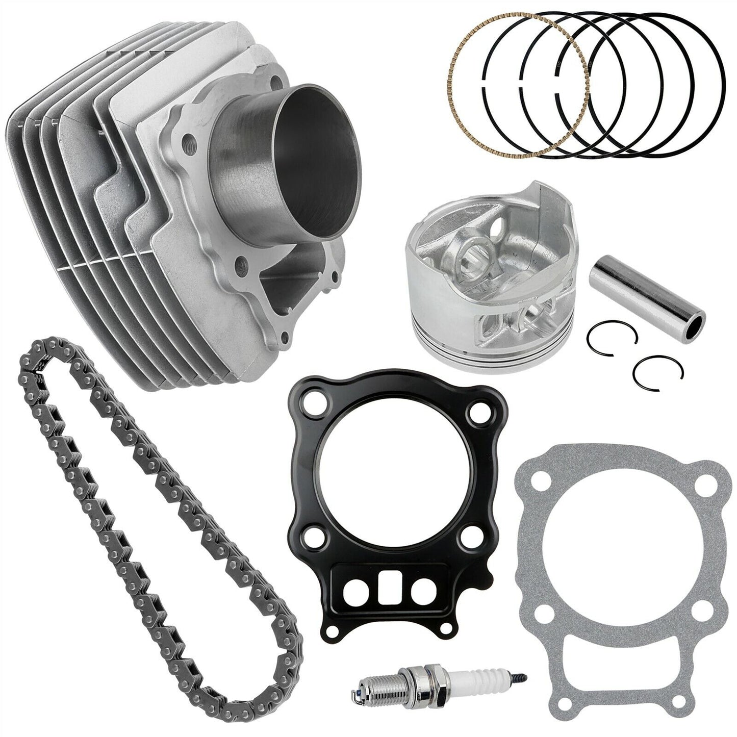 Cylinder Kit w/ Timing Chain for Honda Rancher 350 TRX350TM 2x4 S 2000-2006