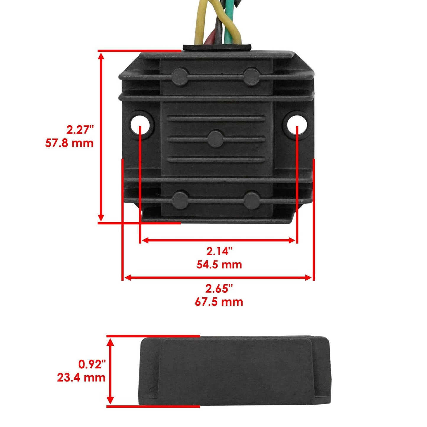 Caltric Regulator Rectifier for Honda 31600-HF1-670 / TRX200 TRX200D ATV