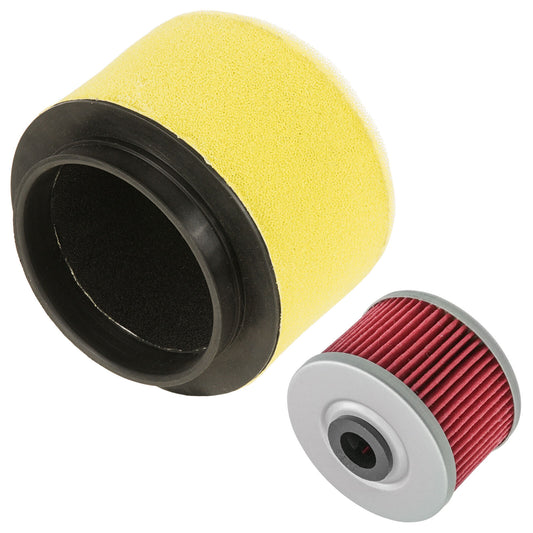 Caltric Air & Oil Filter For Honda Big Red 250 ATC250ES 1985-1987 17254-HA0-000