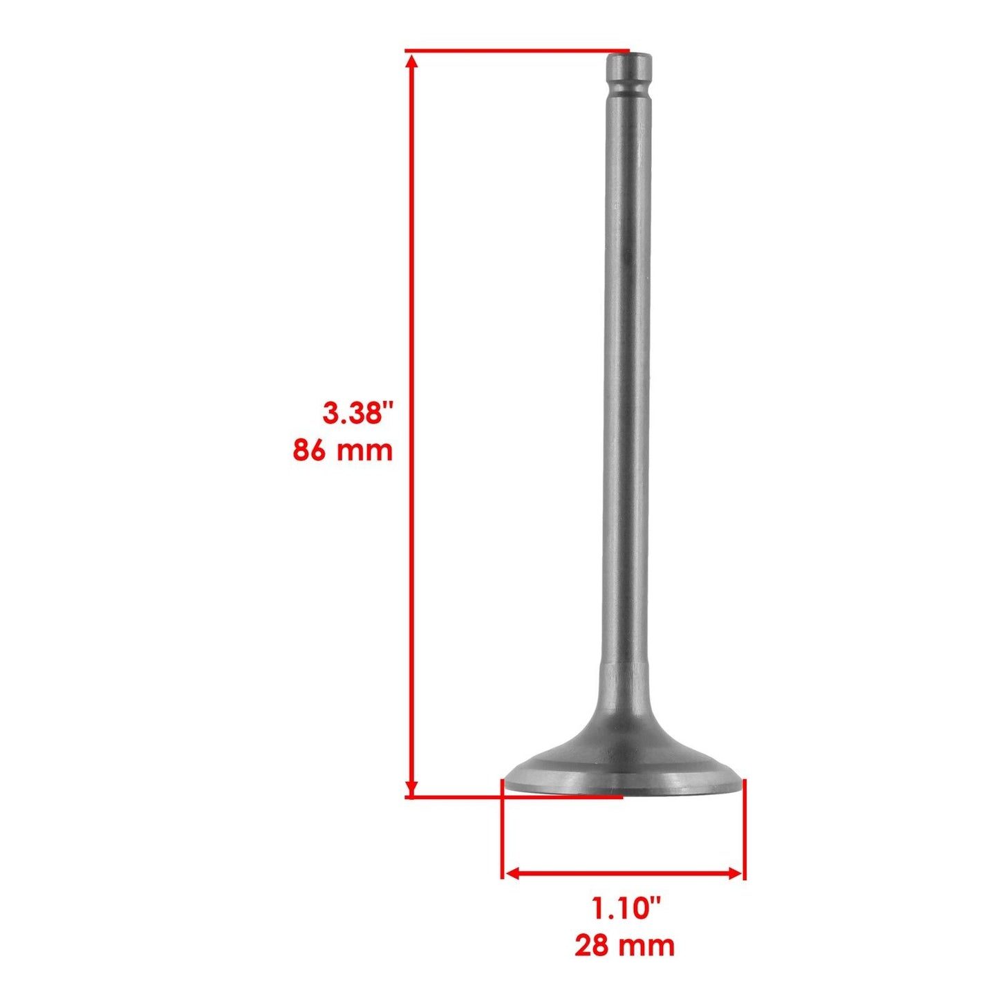 Caltric Intake & Exhaust Valve Kit For Kawasaki Bayou 250 KLF250A 2003 2004-2011