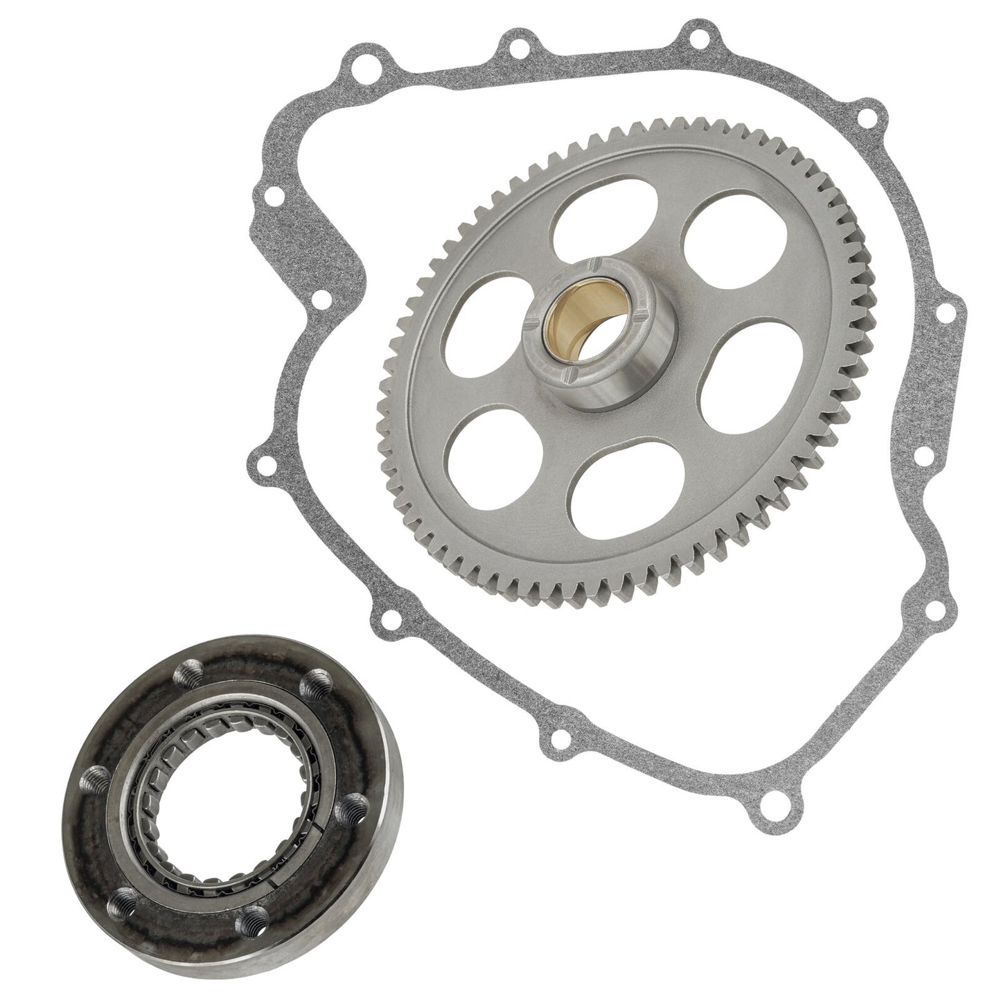 Starter Clutch Gear Idler and Gasket fits Yamaha Grizzly 660 YFM660F 4x4 2002