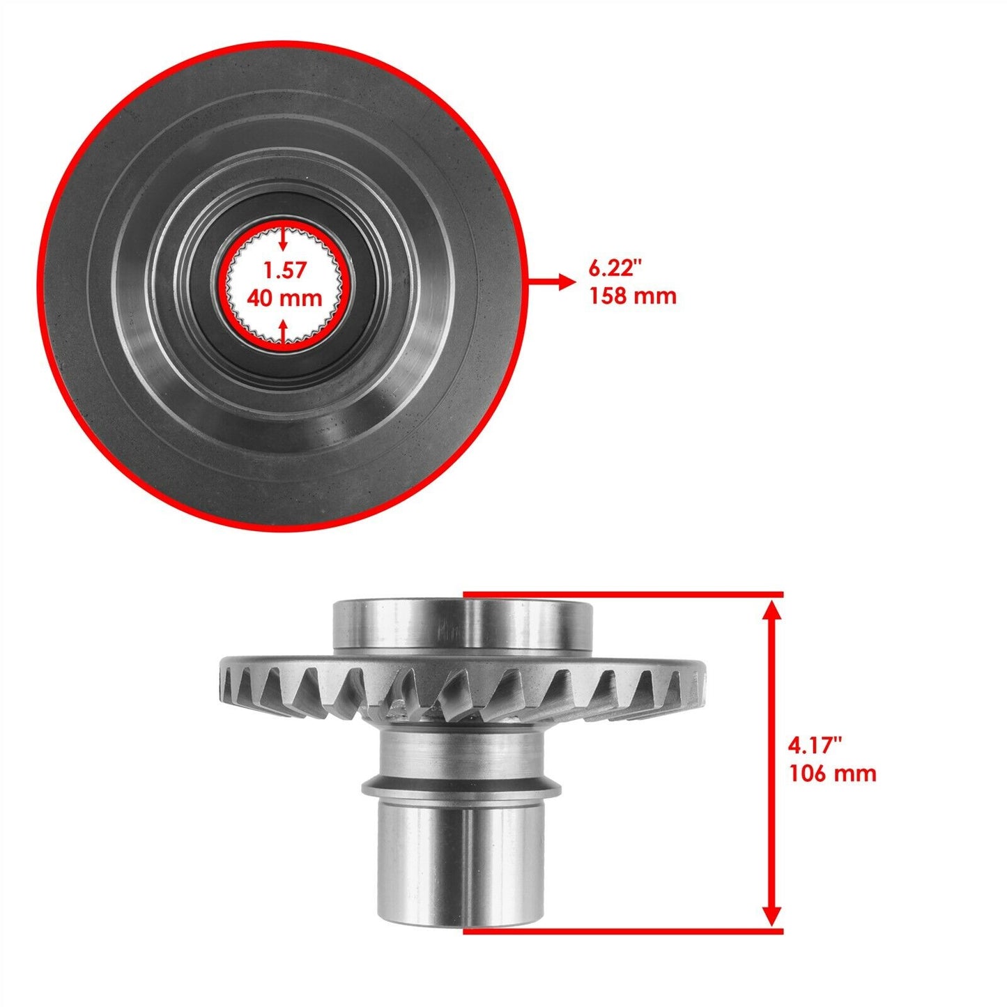 Differential Gear For Yamaha Rhino 450 YXR450FA 4X4 2006-2008