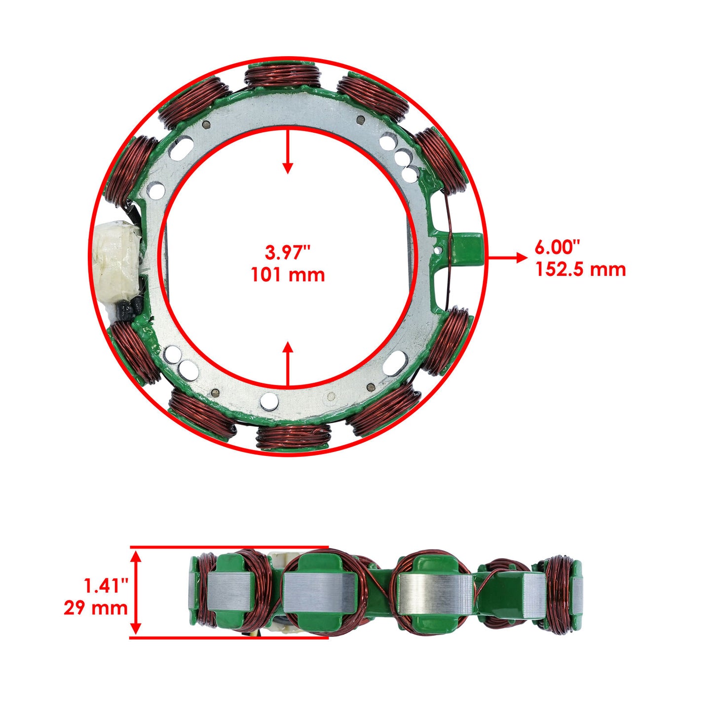 Stator for OMC Johnson Outboard 88 Hp 88Hp Engine 1988-1996 Magneto