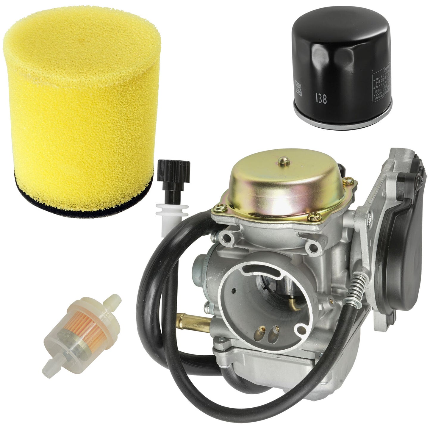 13780-07G00 Air Filter & Carburetor Kit For Suzuki Eiger 400 LTF400F 2003-2007