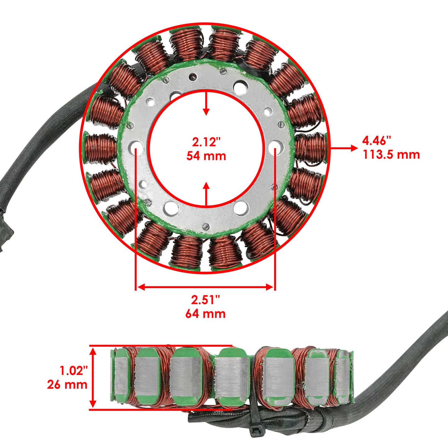 Stator & Gasket for Arctic Cat 400 Cr Trv 4X4 2010-2015