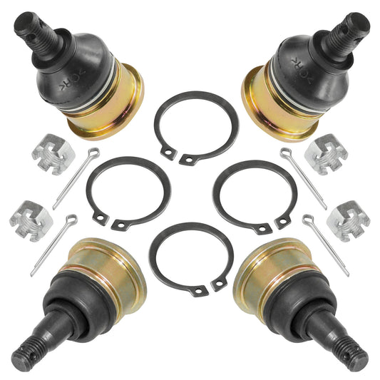 4 Upper and Lower Ball Joints for Yamaha Grizzly 550 YFM5 YFM550 FI 2007 - 2012